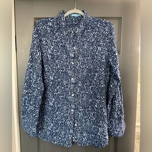 J.Mclauglin Lois Blue  Beatrix spot blouse